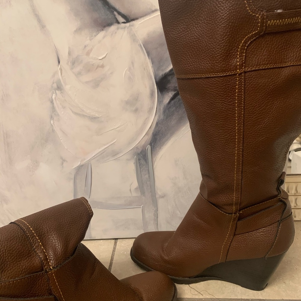 Wedge boots.